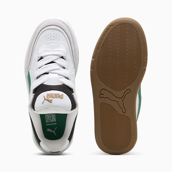 Park Lifestyle SK8 Sneakers Youth, PUMA White-Archive Green-PUMA Gold, large-ZAF