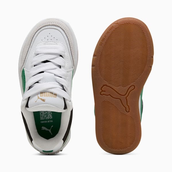Park Lifestyle SK8 Sneakers Kids, PUMA White-Archive Green-PUMA Gold, large-ZAF
