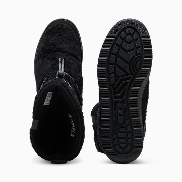 Snowbae Suede Boots Women, PUMA Black-Flat Dark Gray, large-MEX