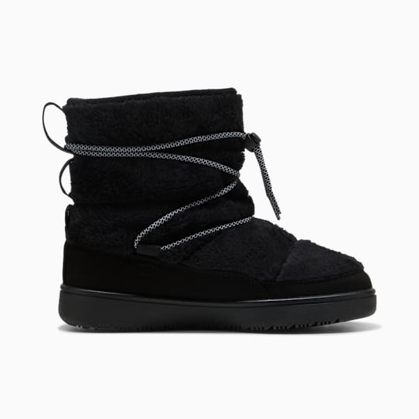 Snowbae Suede Boots Women, PUMA Black-Flat Dark Gray, large-MEX