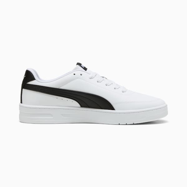 Court Classic Clean Sneakers Unisex, PUMA White-PUMA Black, large-ZAF