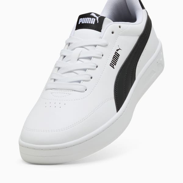 Court Classic Clean Sneakers Unisex, PUMA White-PUMA Black, large-ZAF