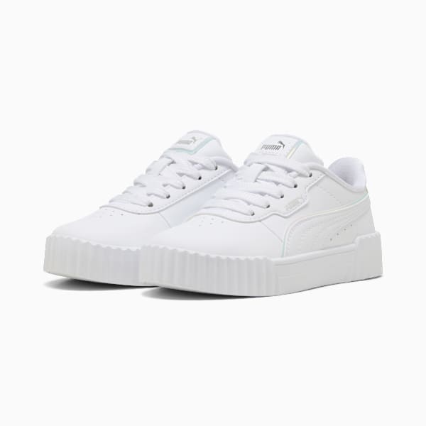 Zapatillas Carina 3.0 Holo 2.0 para niñas, PUMA White-PUMA Silver-Mauve Mist, large-ARG