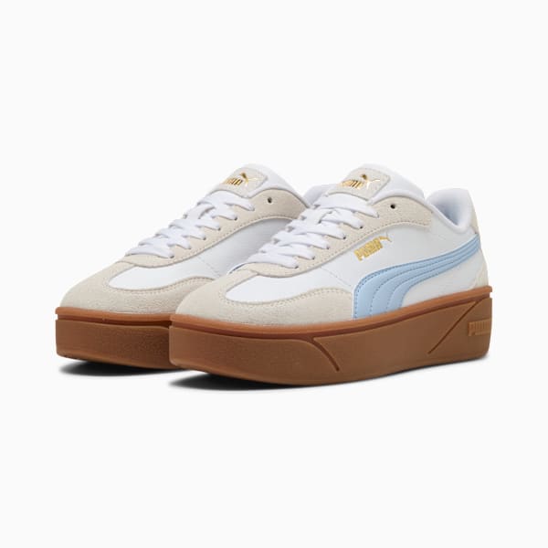 Puma Club II Era PlatformWns, PUMA White-Haute Tropic, large-ZAF