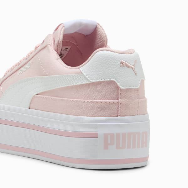 Tenis Court Classic Vulc Platform para mujer, Mauve Mist-PUMA White, large-MEX