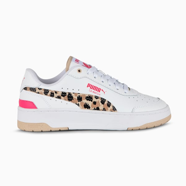 CA Match Animal Print for women, PUMA White-Granola-Glowing Pink, large-MEX