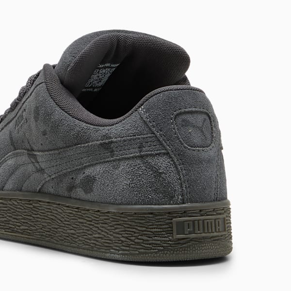 Suede XL Splatters Sneakers Unisex, Dusky Gray-Gum, large-MEX