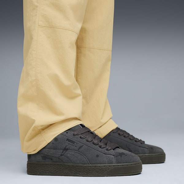 Suede XL Splatters Sneakers Unisex, Dusky Gray-Gum, large-MEX