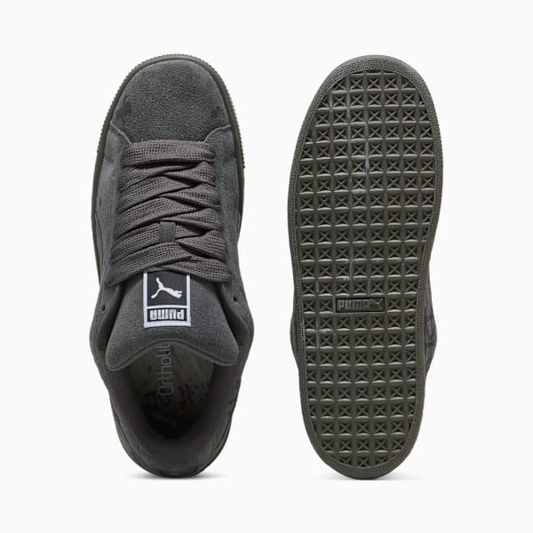 Suede XL Splatters Sneakers Unisex, Dusky Gray-Gum, large-MEX
