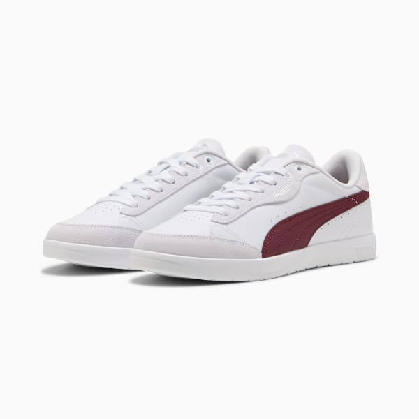 Vikky Star Sneakers Women, PUMA White-Ruby Shimmer-Silver Mist, large-ZAF