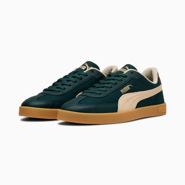 Puma Club II Era Retro Run Sneakers Unisex, Green Terrain-Canvas, large-ZAF
