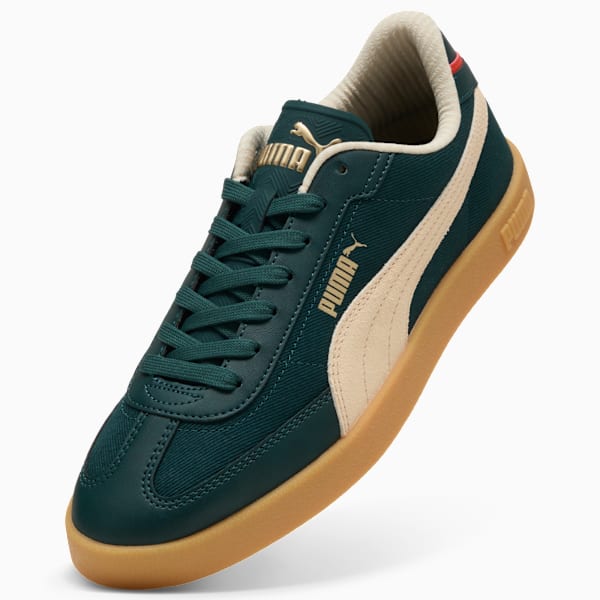 Puma Club II Era Retro Run Sneakers Unisex, Green Terrain-Canvas, large-ZAF