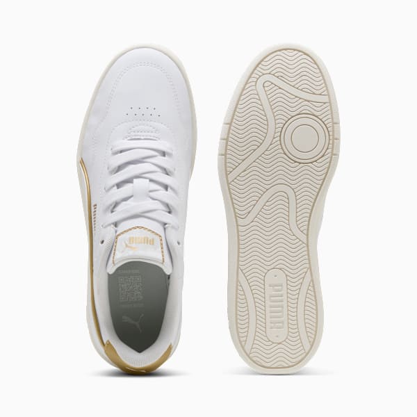Court Lally Day Night Sneakers Women, PUMA White-PUMA White-PUMA Gold, large-ZAF