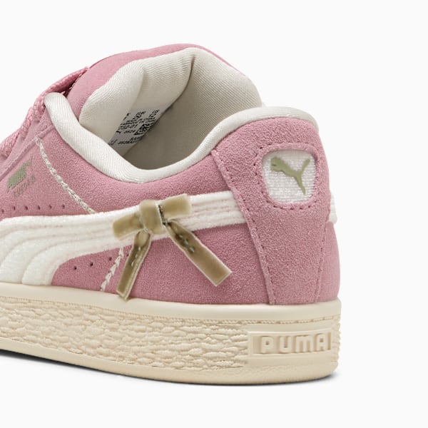 Bowtique Suede XL Sneakers Kids, Poised Pink-Frosted Ivory, large-MEX