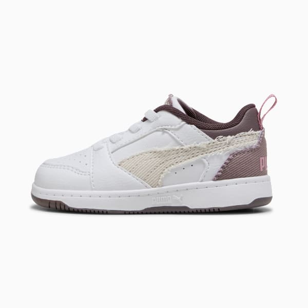 Rebound V6 Lo Mid-90s Sneakers Toddlers, PUMA White-Vapor Gray-Plum Jam-Raisin, large-MEX