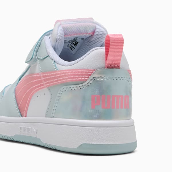 Zapatillas Rebound V6 Lo Space Belle para niñas, Sea Glass-Pinkscape-PUMA White, large-ARG