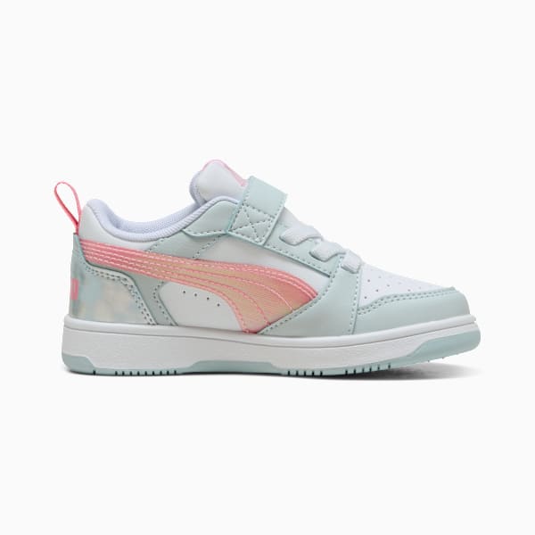 Zapatillas Rebound V6 Lo Space Belle para niñas, Sea Glass-Pinkscape-PUMA White, large-ARG