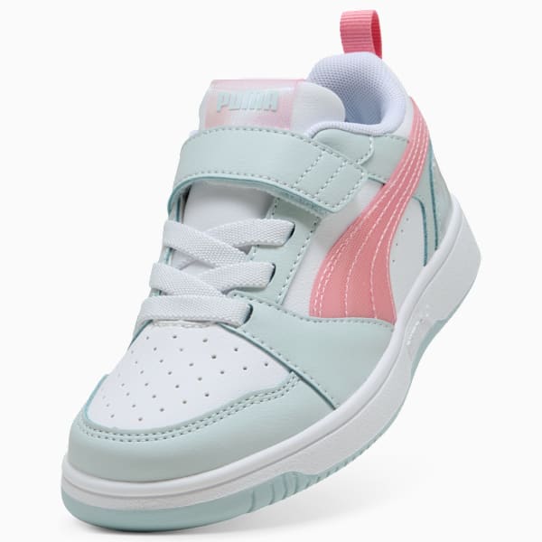 Zapatillas Rebound V6 Lo Space Belle para niñas, Sea Glass-Pinkscape-PUMA White, large-ARG