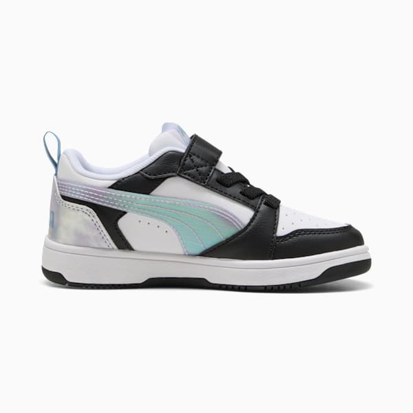 Zapatillas Rebound V6 Lo Space Belle para niñas, Lilac Crush-Cool Blue-PUMA White, large-ARG
