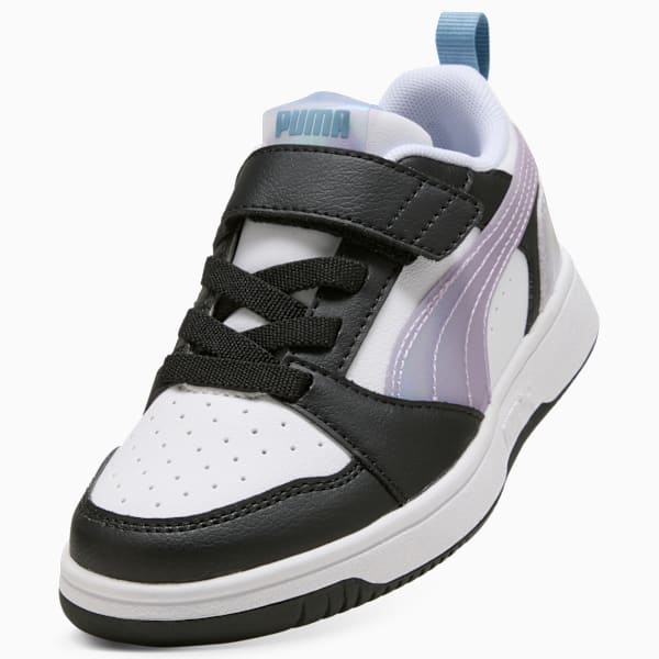 Zapatillas Rebound V6 Lo Space Belle para niñas, Lilac Crush-Cool Blue-PUMA White, large-ARG
