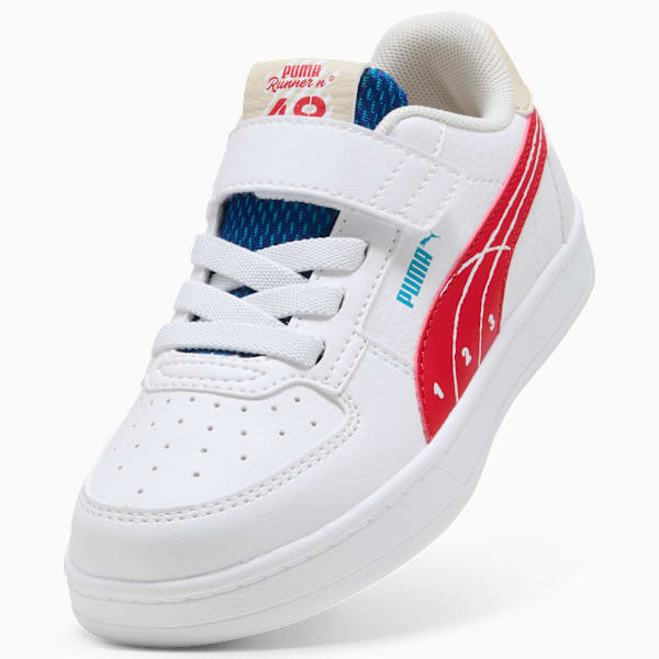 Zapatillas Caven 2.0 Run Fun para niños, PUMA White-For All Time Red-Tropical Blue, large-ARG