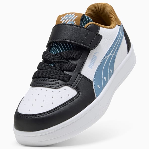 Zapatillas Caven 2.0 Run Fun para niños, PUMA Black-Cool Blue-PUMA White, large-ARG