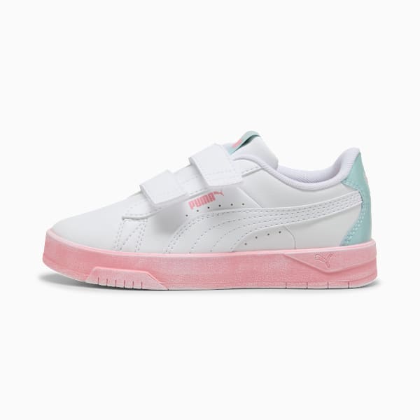 Tenis Jada Classic Space Belle para niñas, PUMA White-Sea Glass-Pinkscape, large-MEX