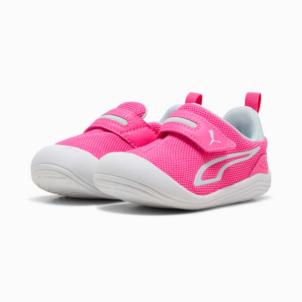 Kitten Mesh V Sneakers Toddlers, Fluro Pink Pes-Sea Glass, large-ZAF