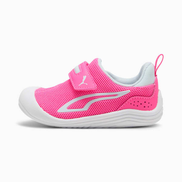 Kitten Mesh V Sneakers Toddlers, Fluro Pink Pes-Sea Glass, large-ZAF