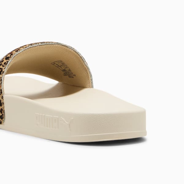 Leadcat 2.0 Animal Flair Slides Women, Alpine Snow-PUMA Gold, large-MEX