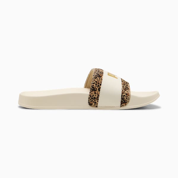 Leadcat 2.0 Animal Flair Slides Women, Alpine Snow-PUMA Gold, large-MEX