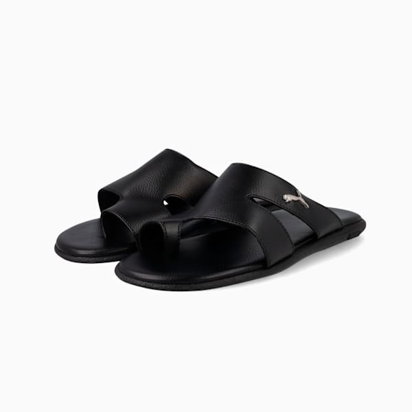 Sporty Magnet TW Slides Men, PUMA Black-PUMA Black-Puma Aged Silver, large-ZAF