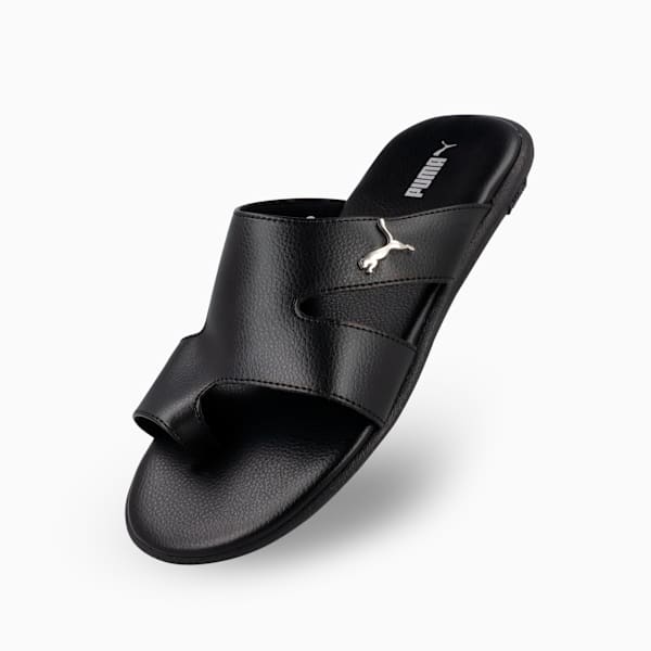 Sporty Magnet TW Slides Men, PUMA Black-PUMA Black-Puma Aged Silver, large-ZAF