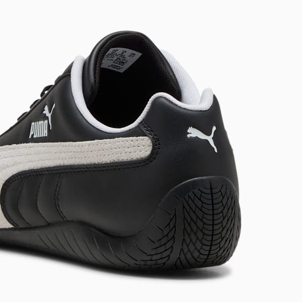 Speedcat Leather Sneakers Unisex, PUMA Black-PUMA White, large-ZAF