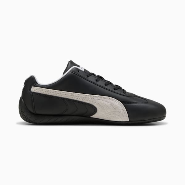 Speedcat Leather Sneakers Unisex, PUMA Black-PUMA White, large-ZAF