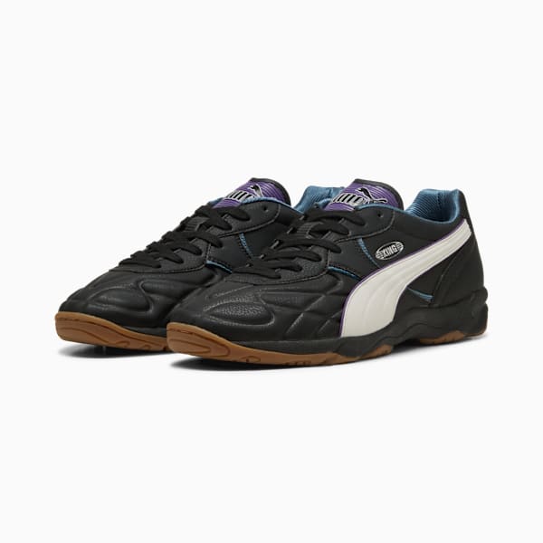 King Indoor Street Soccer 94 Sneakers Unisex, PUMA Black-Vapor Gray, large-MEX