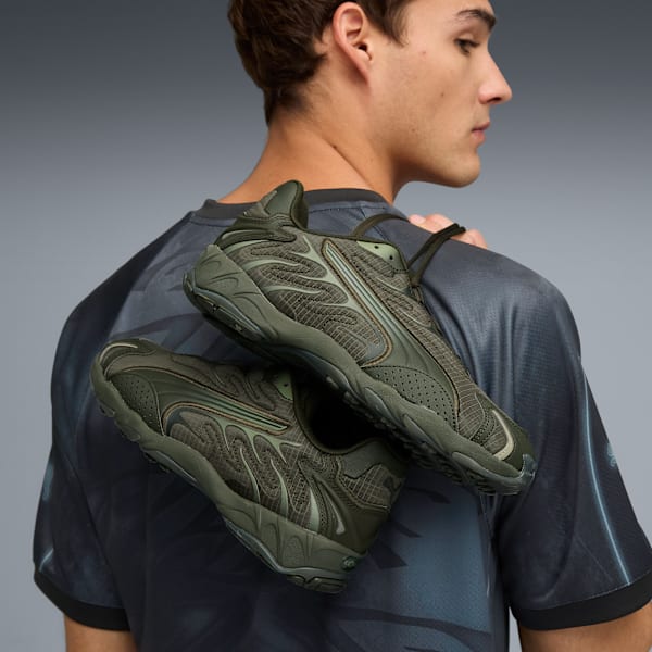 Zapatillas Inhale Essentials unisex, Dark Olive-Lux Army, large-ARG