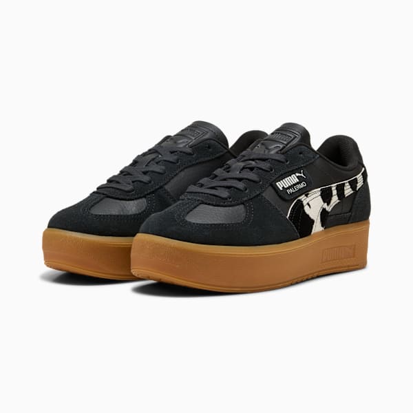 Tênis Palermo Elevata Wild Instinct Feminino, PUMA Black-Gum, large-BRA