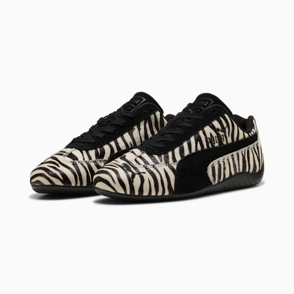 Speedcat Zebra Sneakers Women, Warm White-PUMA Black, large-MEX