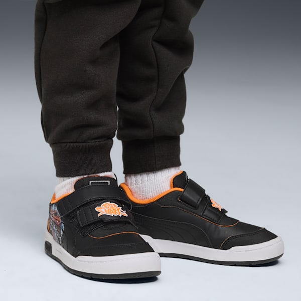 PUMA x HOT WHEELS™ MONSTER TRUCKS Multiflex 2 Sneakers Kids, PUMA Black-PUMA Black-Orange Glo, large-MEX