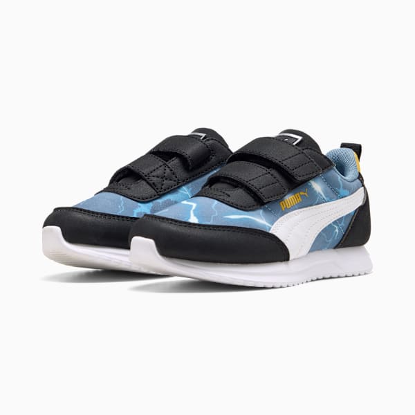 PUMA x HOT WHEELS™ R78 Lightwind Sneakers Kids, Cool Blue-PUMA White-Sunny Yellow, large-MEX