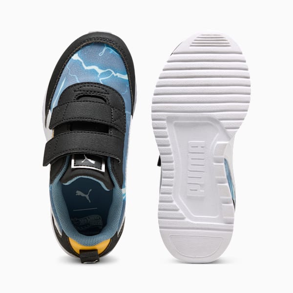 PUMA x HOT WHEELS™ R78 Lightwind Sneakers Kids, Cool Blue-PUMA White-Sunny Yellow, large-MEX