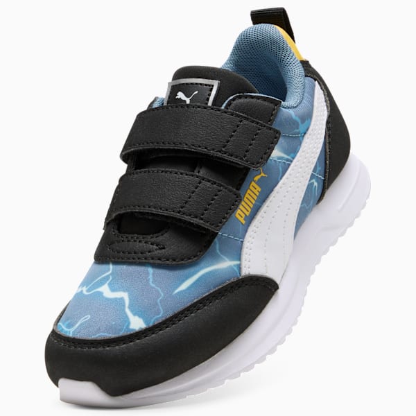 PUMA x HOT WHEELS™ R78 Lightwind Sneakers Kids, Cool Blue-PUMA White-Sunny Yellow, large-MEX