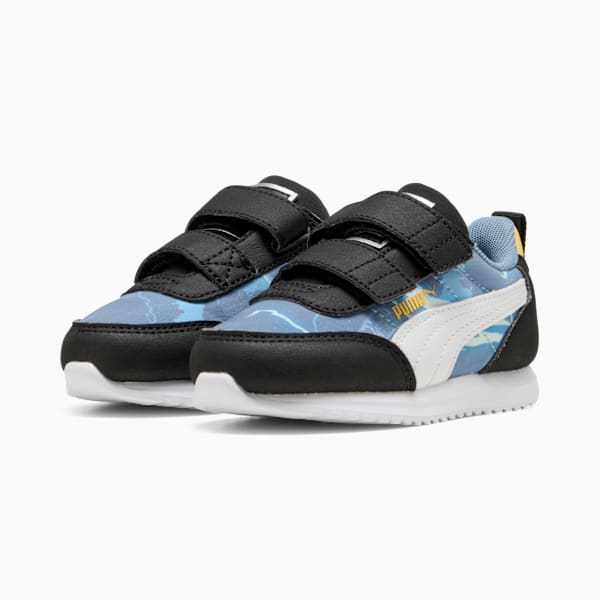PUMA x HOT WHEELS™ R78 Lightwind Sneakers Kids Toddlers, Cool Blue-PUMA White-Sunny Yellow, large-MEX