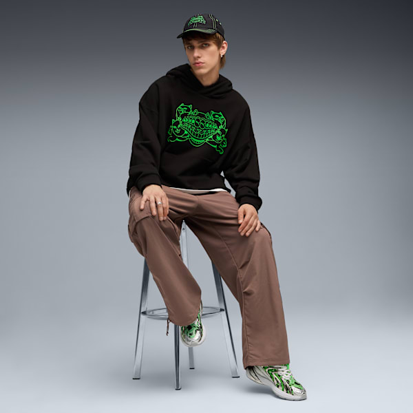 Tênis Inverse PUMA x RIPNDIP Unissex, PUMA Silver-Fluro Green Pes, large-BRA