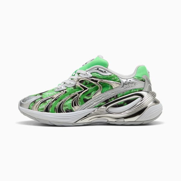 PUMA x RIPNDIP Inverse Sneakers Unisex, PUMA Silver-Fluro Green Pes, large-ZAF