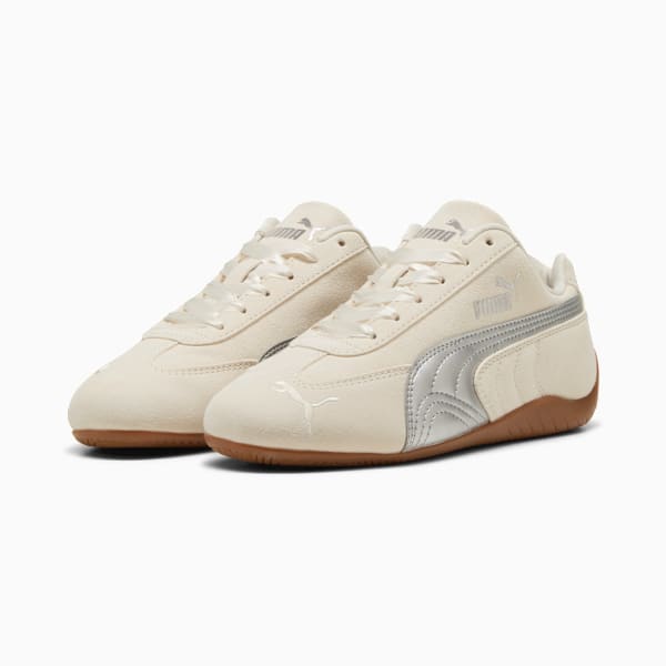 Speedcat Metallic Sneakers Youth, Alpine Snow-PUMA Silver, large-MEX