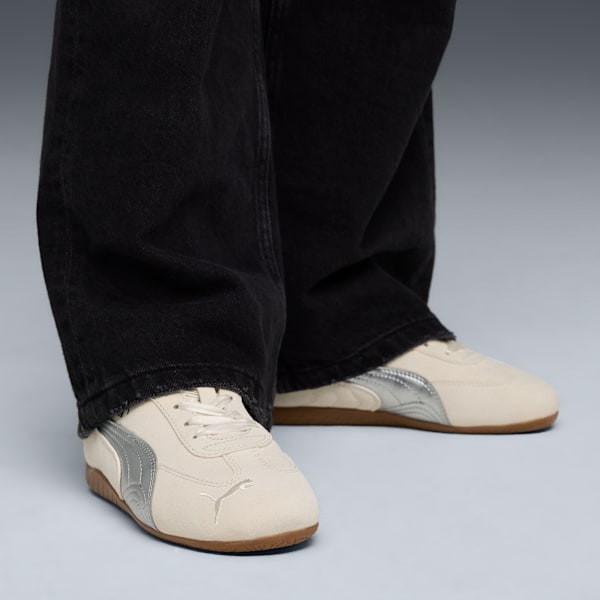 Speedcat Metallic Sneakers Youth, Alpine Snow-PUMA Silver, large-MEX