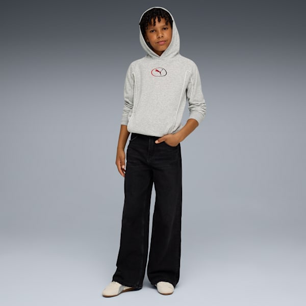 Speedcat Metallic Sneakers Youth, Alpine Snow-PUMA Silver, large-MEX