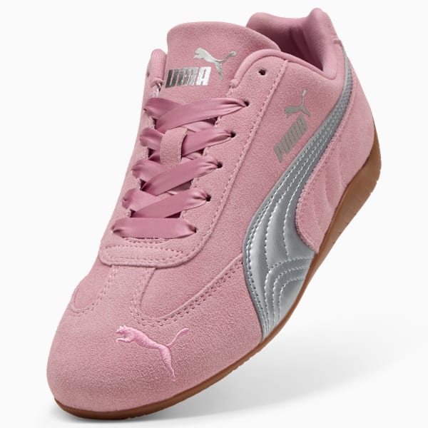 Speedcat Metallic Sneakers Youth, Poised Pink-PUMA Silver, large-MEX